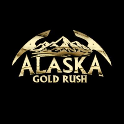 Alaska Gold Rush Golden Pickaxe logo