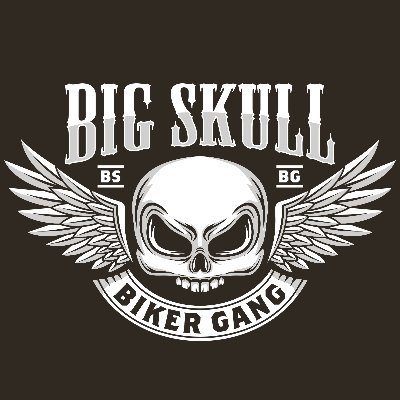 Big Skull Biker Gang logo