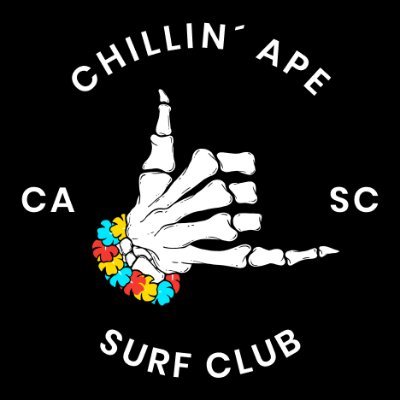 Chillin' Ape Surf Club logo
