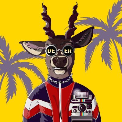 Retrowave Deer logo